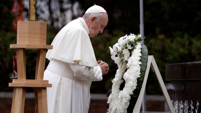 ローマ法王が、核兵器なき世界を強調