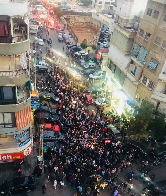 اعتصام في عين الرمانة والشياح اللبنانية تأكيدا على العيش المشترك