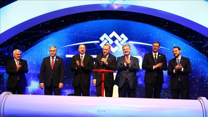 Түркийәдә ТАНАП-ын Авропа илә бирләшәҹәк һиссәсинин ачылышы олуб