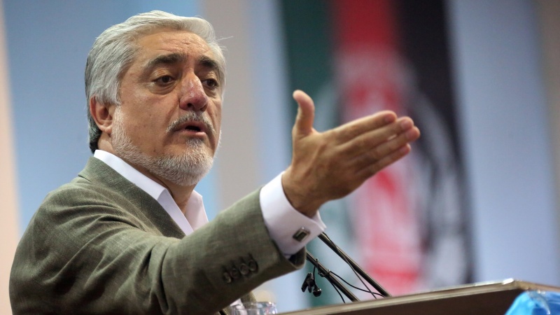阿卜杜拉·阿卜杜拉（Abdullah Abdullah）支持者抗议选举舞弊