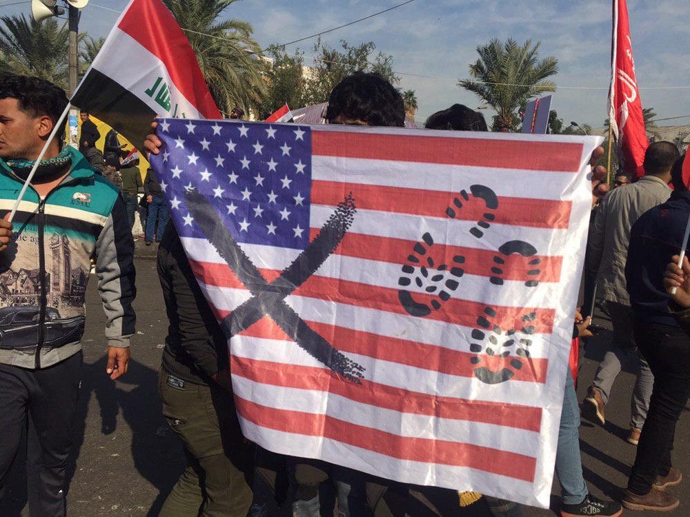 بغداد تشهد تظاهرات دعما للمرجع السيستاني ورفضاً للتدخلات الأميركية والإسرائيلية  