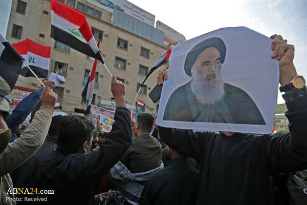 Ayatollah Sistani calls on protesters to counter violent