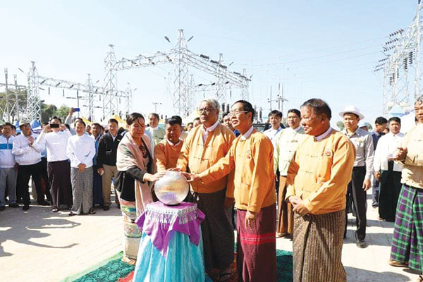 ၀က္လက္ၿမိဳ႕နယ္တြင္ လွ်ပ္စစ္ဓာတ္အားခြဲ႐ုံသစ္ ဖြင့္လွစ္