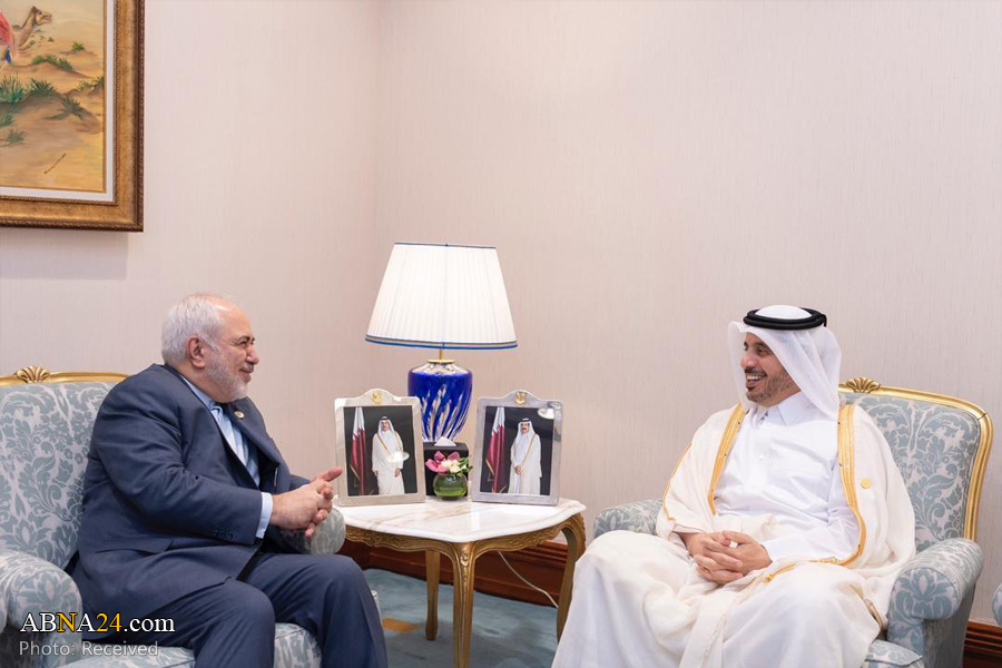 Iranian FM meets with Qatari PM in Doha