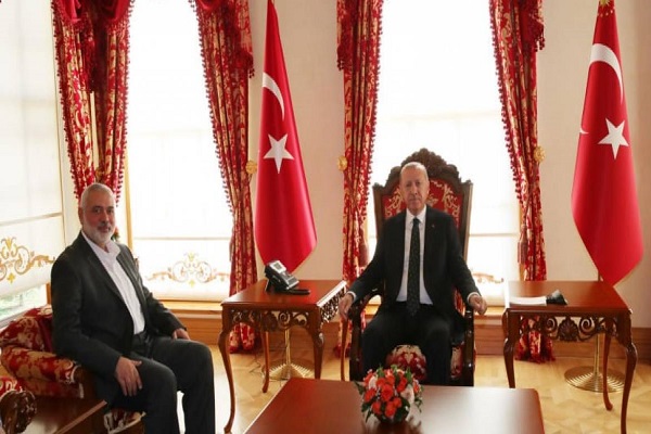 Ismaïl Haniyeh rencontre Recep Erdogan à Istanbul