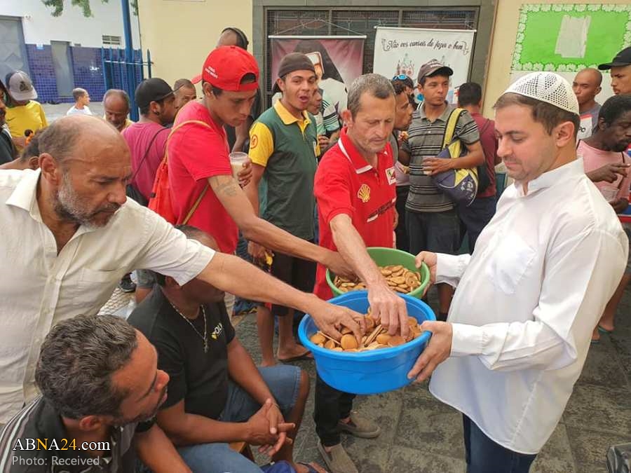 تقرير مصور/ إطعام الفقراء في البرازيل من قبل رجل دين شيعي 