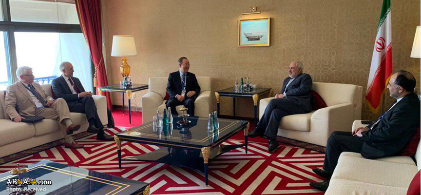 Iran's Zarif meets members of UN elders in Doha (+Photos)