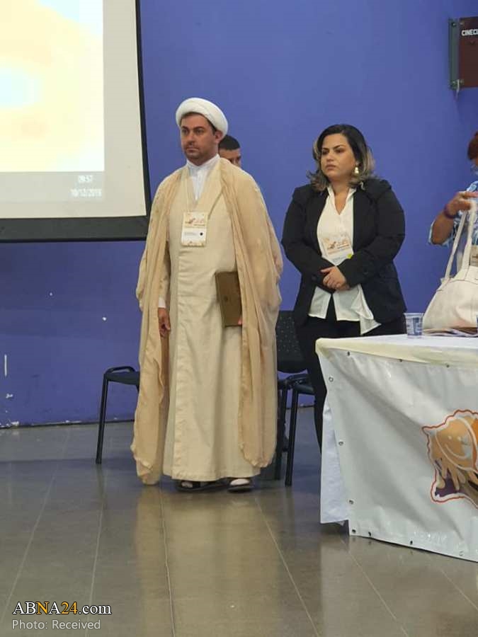 تقرير مصور/ رجل دين شيعي يلقي كلمة مؤتمر حقوق الانسان في مدينة كورولوس البرازيلية