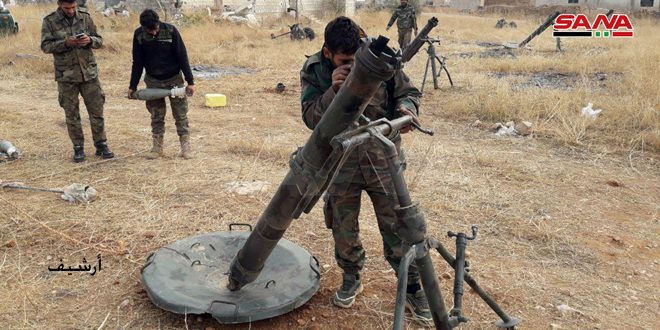 L’armée arabe syrienne riposte aux attaques des terroristes à Sinjar dans la banlieue d’Idleb