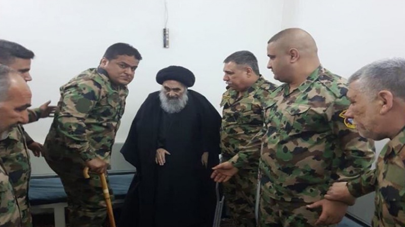 Personel Militer Irak Temui Ayatullah Sistani