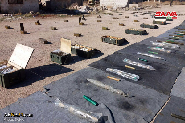 Weapons, ammunition, mines left by terrorists found in Syria's Quneitra (+Photos)