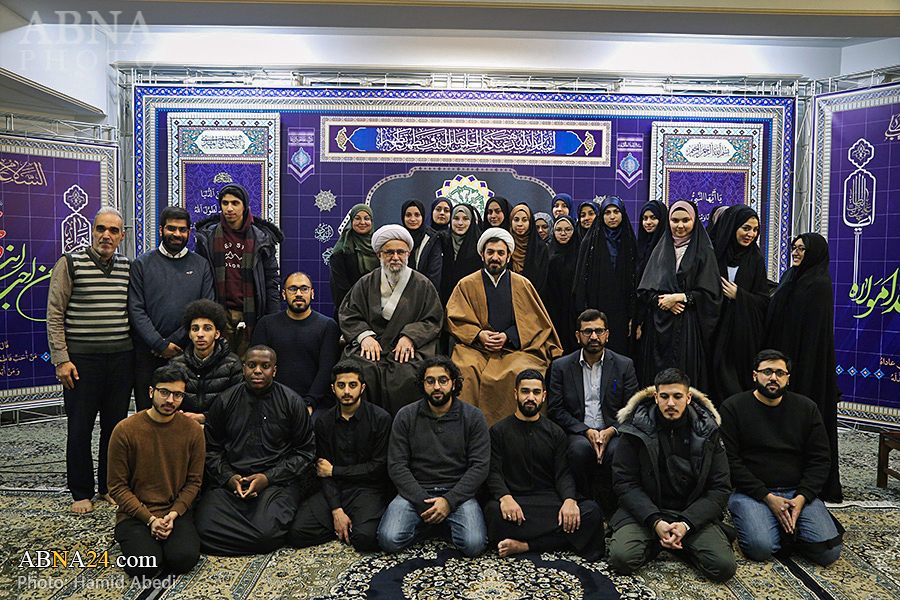 تقرير مصور/ أمين عام المجمع العالمي لأهل البيت (ع) يستقبل شباب وشابات شيعة انجلترا والسويد ويلقي كلمة 