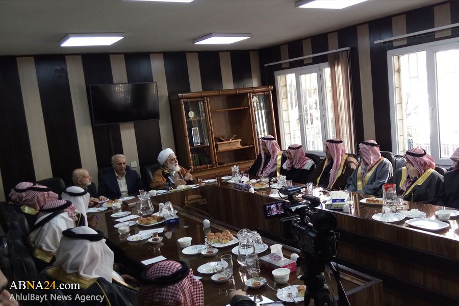 Photos: Group of Syrian tribal chiefs meet with Ayatollah Akhtari in Tehran