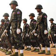 မင္းျပား ရာေမာင္တံတားလုံၿခဳံေရးတပ္ကို AA ပစ္ခတ္