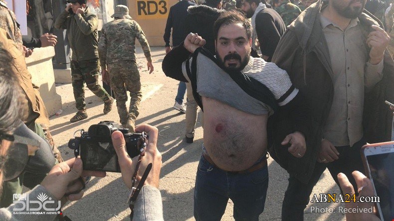 US security forces injure above 60 Iraqi protesters (+Photos)