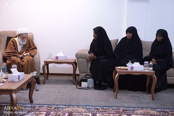 Photos: Daughters of Sheikh Zakzaky meet with Ayatollah Isa Qassim