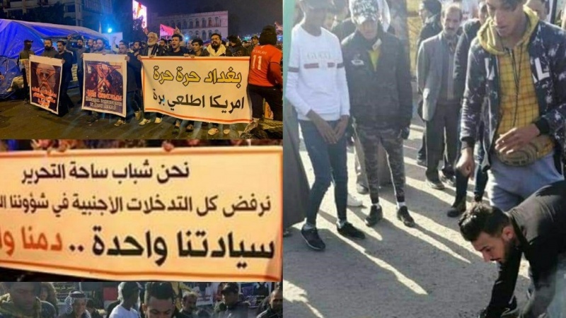 Iraklılar, ABD'nin Haşdi Şabi'ye saldırısını protesto ettiler