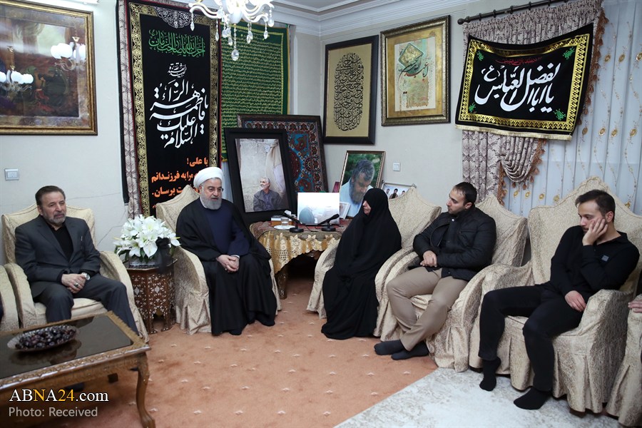 Photos: Pres. Rouhani met with family members of Martyr General Soleimani