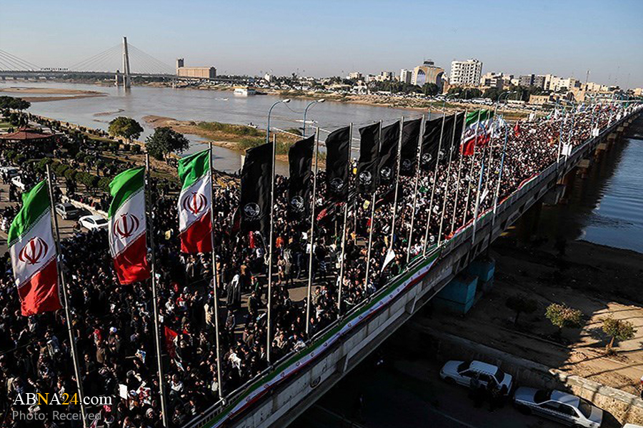 Millions of Iranians pay tribute to General Soleimani in Ahvaz