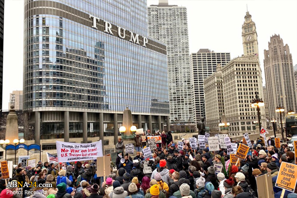 Photos: American protesters condemn assassination of Major General Soleimani