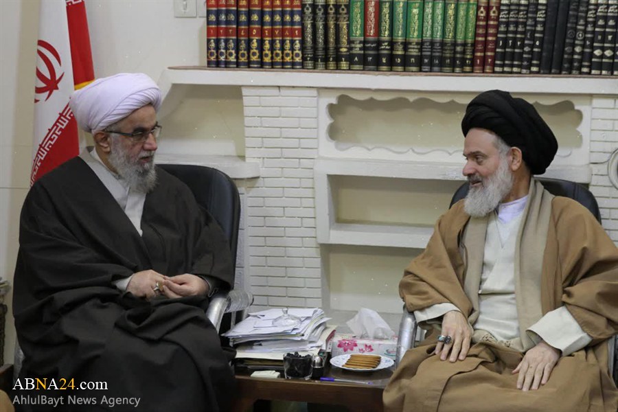 Photos: Secretary-General of AhlulBayt (a.s.) World Assembly meets with Ayatollah Hosseini Boushehri