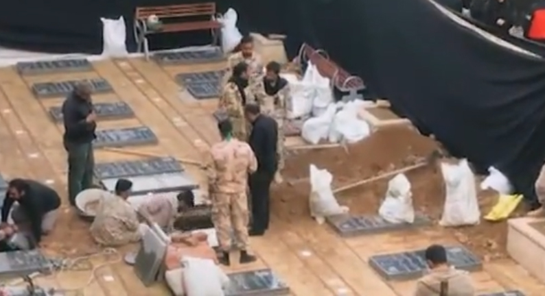 فيديو/ تجهيز مدفن الشهيد الفريق قاسم سليماني في مدينة كرمان