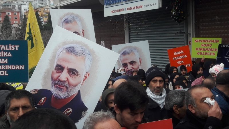 ABŞ-ın İstanbuldakı konsulluğu önündə hiddətli etiraz aksiyası