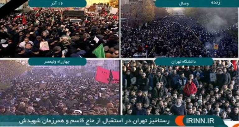 Tahran'da adeta mahşer günü