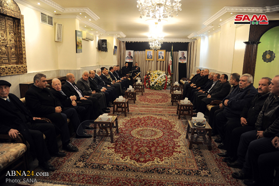 Top Syrian officials offer condolences on martyrdom of General Soleimani at Iranian Embassy in Damascus (+Photos)