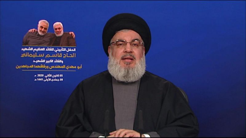 السيد نصر الله يتحدث الأحد المقبل في ذكرى أسبوع الشهيدين القائدين سليماني والمهندس