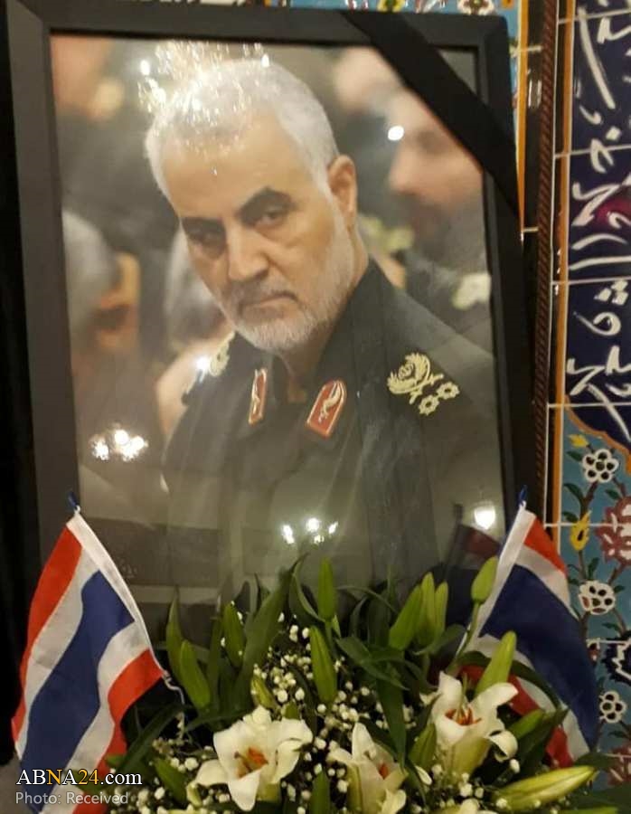تقرير مصور/ مجلس تأبين الشهيد سليماني والمهندس في بانكوك بتايلاند  