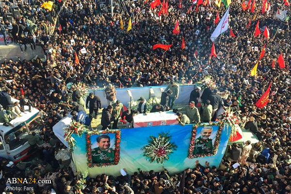 “Millones de iraníes despiden al general héroe y mártir en su funeral en su ciudad natal” 