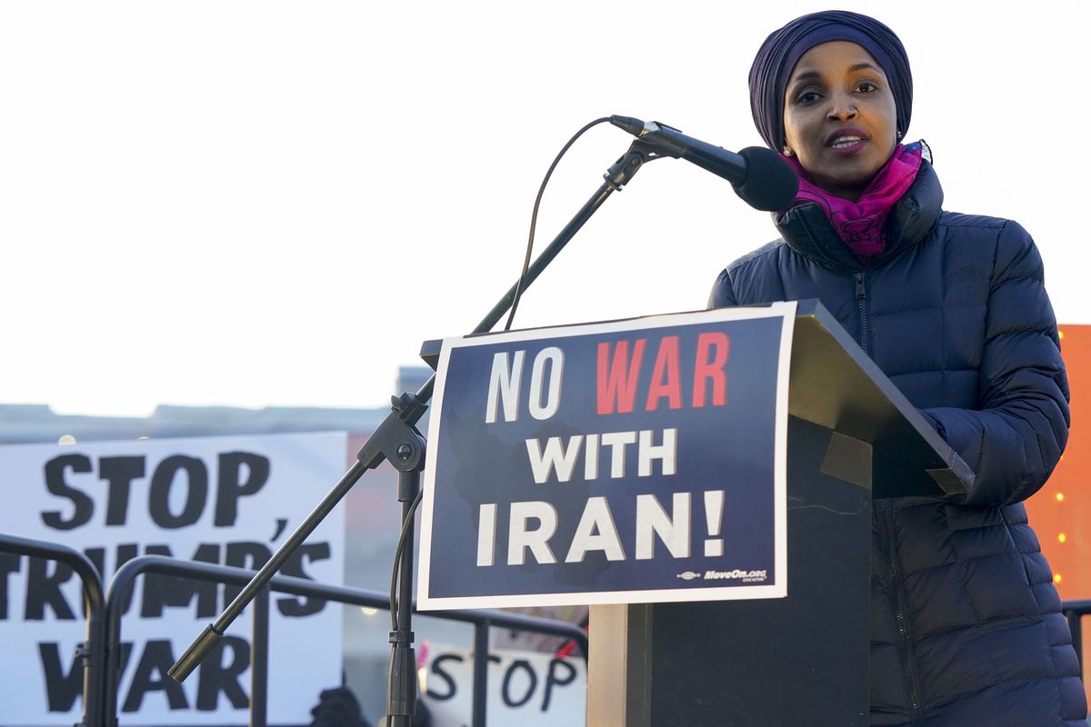 Ilhan Omar Ba Ta Amince Da Siyasar Yaki A Kan Iran Ba Ilhan Omar Ba Ta Amince Da Siyasar Yaki A Kan Iran Ba