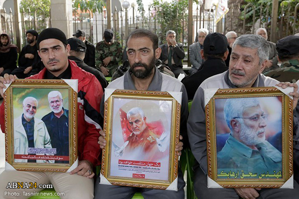 بین الحرمین میں شہید قاسم سلیمانی اور ابو مہدی المہندس کا تعزیتی جلسہ ۔ تصاویر