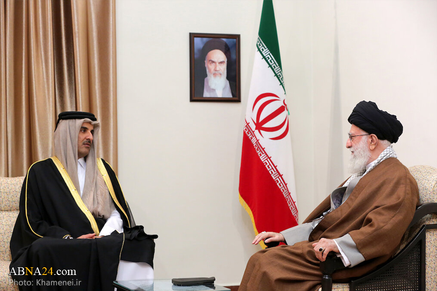 Photos: Imam Khamenei met with Emir of Qatar