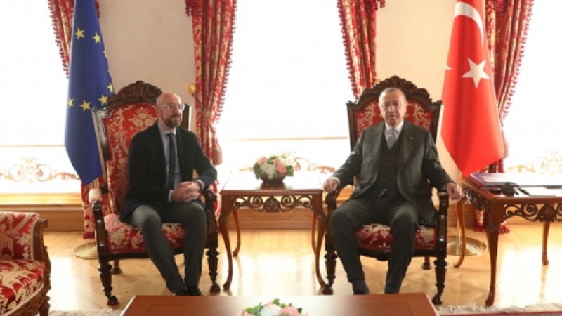 Erdoğan AB Konseyi Başkanı Michel'i kabul etti