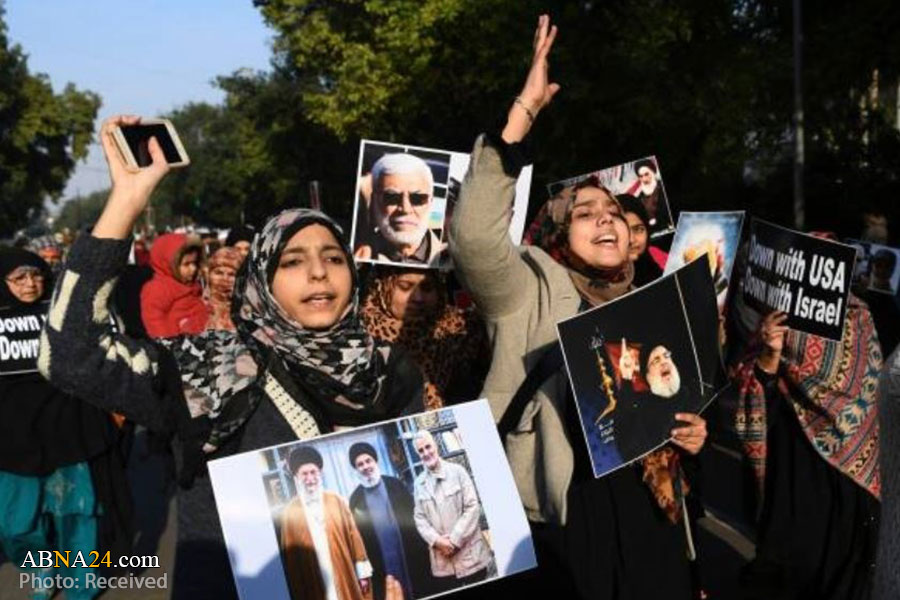 تصویری رپورٹ/ جنرل قاسم سلیمانی کے دھشتگردانہ قتل کے خلاف نئی دہلی میں احتجاجی مظاہرہ