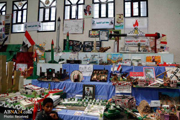Photos: Anti-war exhibition by Yemeni students in Sana'a
