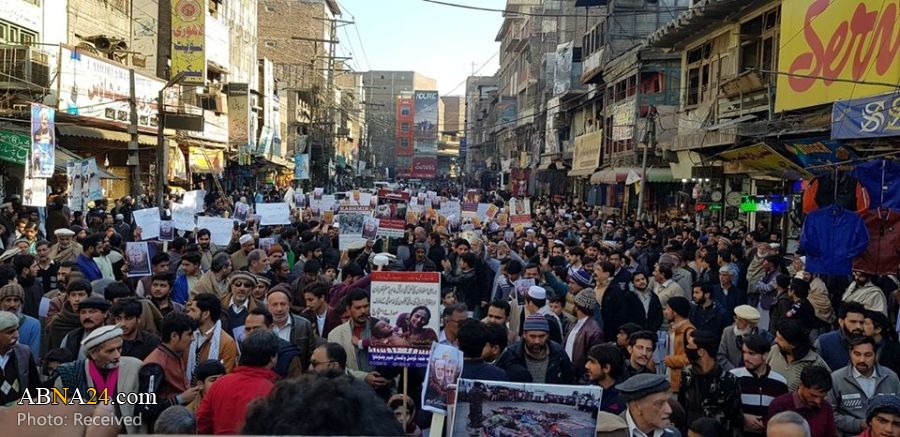 Photos: Pakistanis protest US assassination of General Soleimani in Peshawar