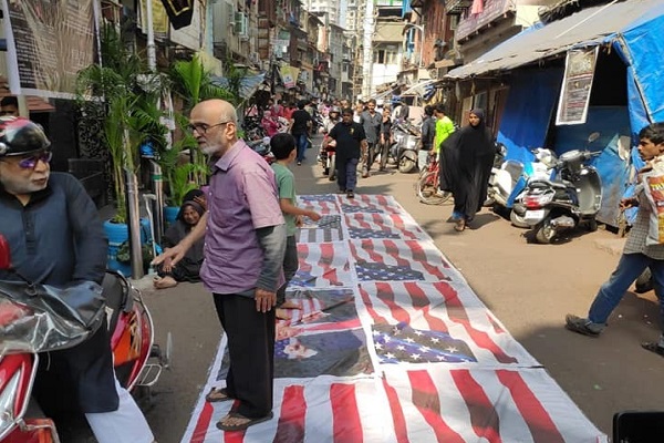 Gambar Trump dan Bendera Amerika Diinjak-injak di India