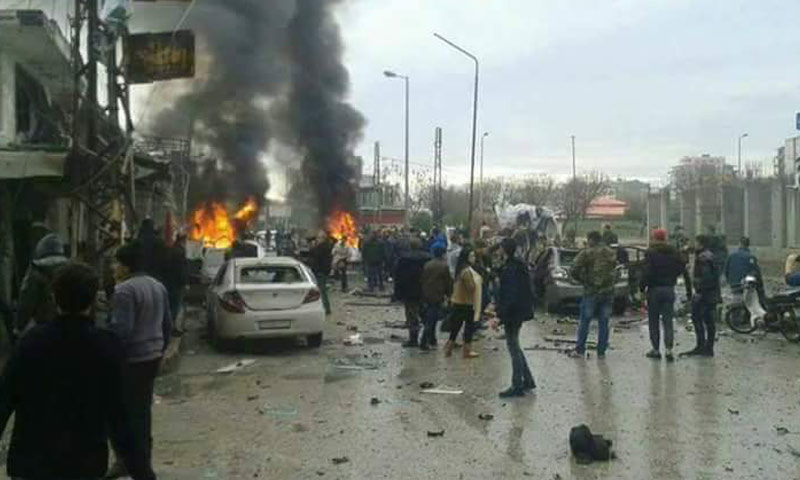 مقتل ضابطين تركيين و4 من الجيش الحر بتفجير سيارة مفخخة سوريا