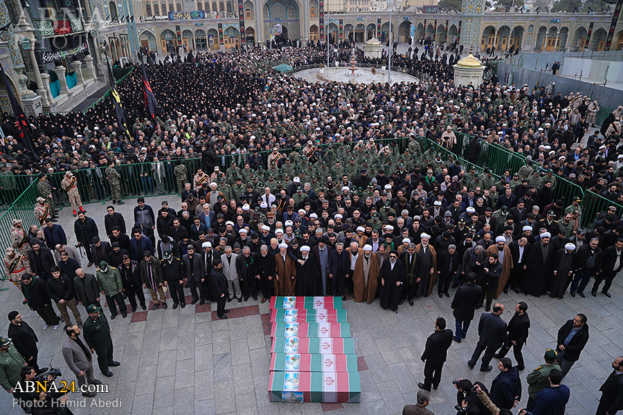 Photos: Funeral ceremony of 6 martyrs of plane crash held in Qom
