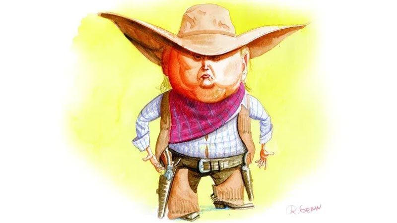  کاریکاتیر / الجاهل ترامب