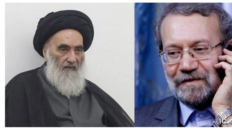 İran Meclis Başkanı Ayetullah Sistani ile Telefonda Görüştü