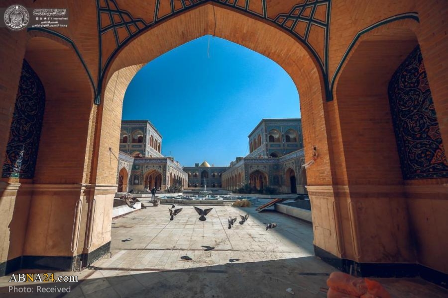 تقرير مصور / مواصلة العمل في مشروع صحن السيدة "الزهراء" (ع) في النجف الأشرف