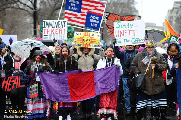 Photos: Thousands of women in US protest against Trump
