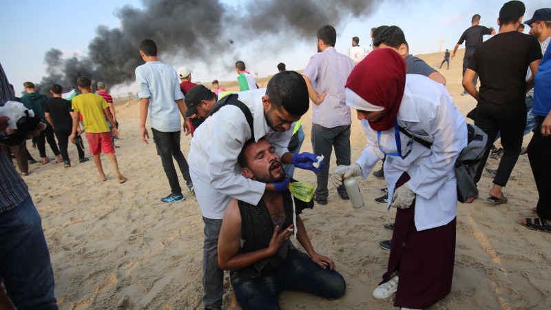 パレスチナ人ジャーナリストが、イスラエル軍の攻撃で失明