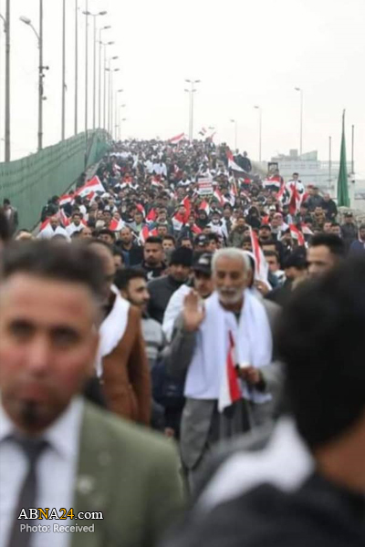 تقرير مصور / مظاهرة مليونية في بغداد رفضا للتواجد الأمريكي 