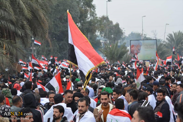 تقرير مصور / وفاء لدماء الشهداء بغداد تشهد مظاهرة مليونية لطرد القوات الامريكية من العراق-2