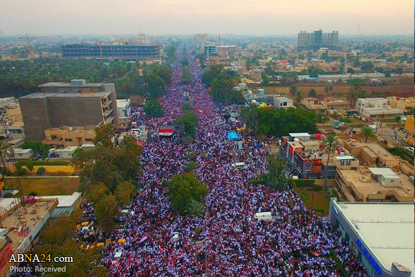 Iraqis march in 'millions' to call for expulsion of US troops